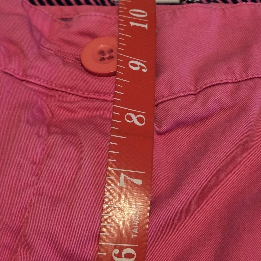 Crown & Ivy Charlotte Women’s 10 Bright Pink Capri Jeans 4 Pocket Clamdiggers - Picture 13 of 15
